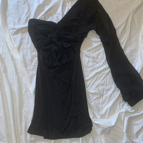 LUCY IN THE SKY | mini black party dress | Size Small - Picture 2 of 3